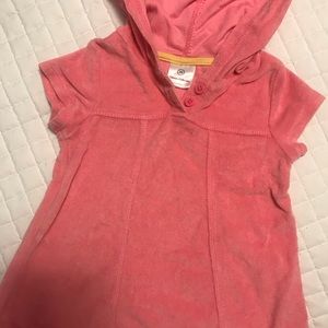 Hanna Andersson beach coverup in pink terry